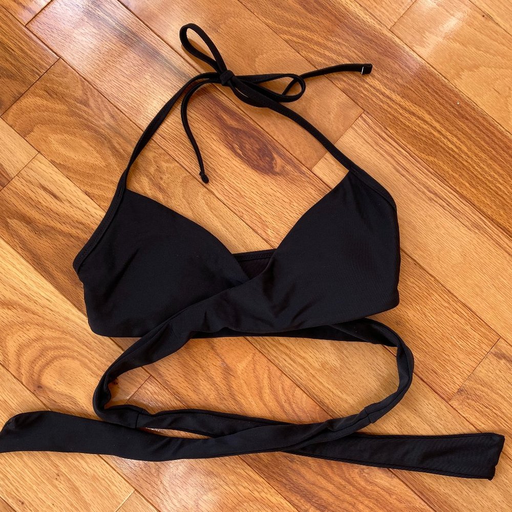 Aerie wrap halter bikini top